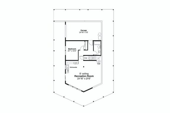 House Plan Design - Cozy A-Frame House Plans