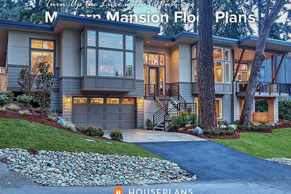 Turn Up the Luxe with 9 Must-See Modern Mansion Floor Plans