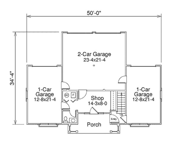 Traditional Craftsman with 4-Car Garage