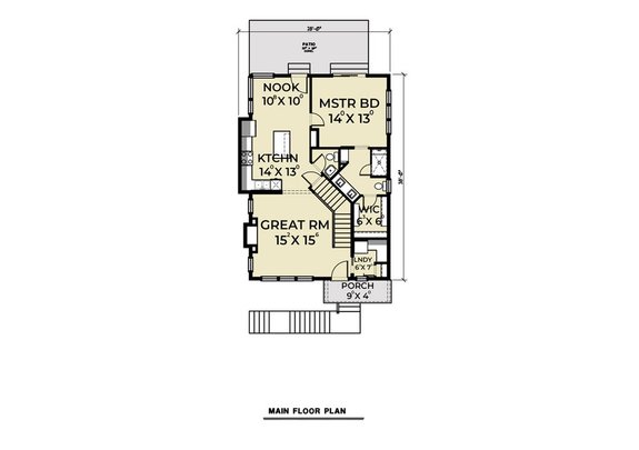Modern House Plan with Three Levels