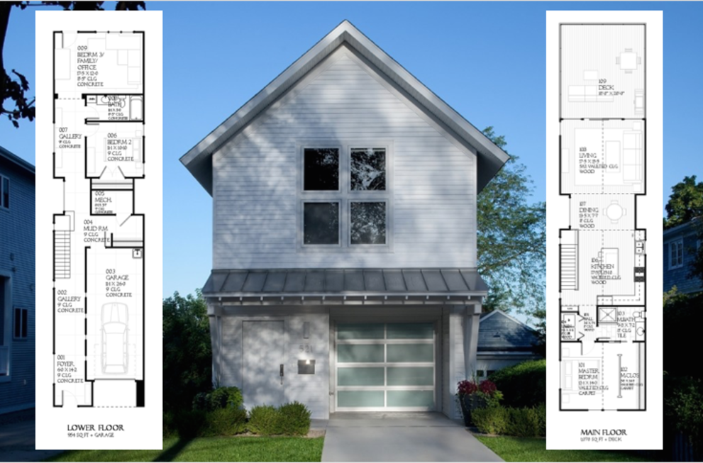  Designs  for Narrow  Lots  Time to Build