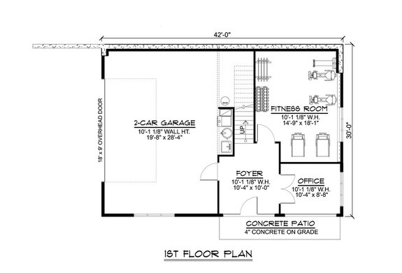 Country-Inspired 2 Car Garage with Loft