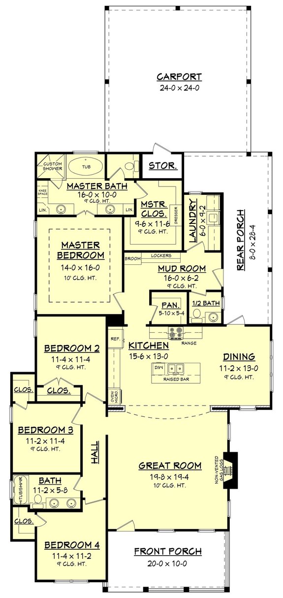 Inviting bungalow house plan