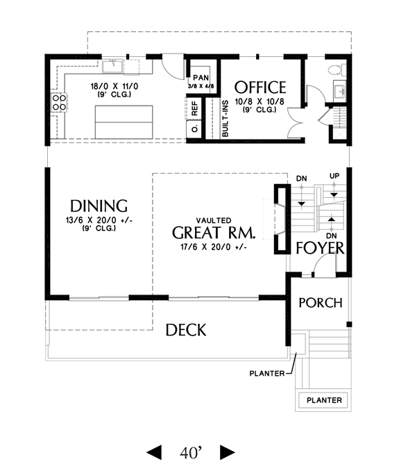 Simple Narrow Lot House Plans