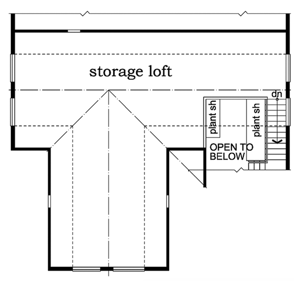 Country Garage Apartment Plan
