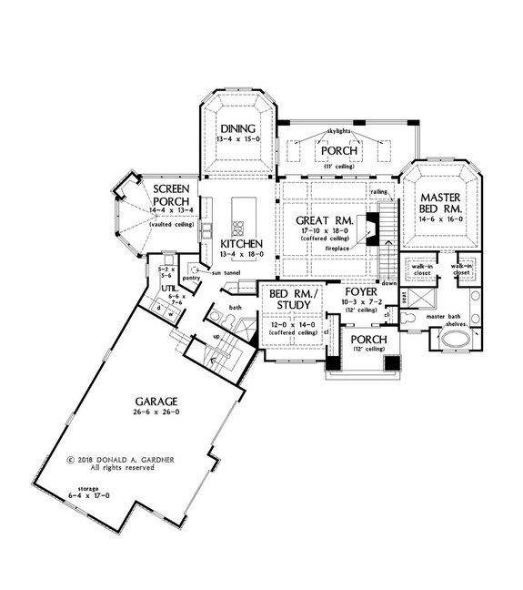 House Plan Design - Don Gardner Walkout Basement House Plans