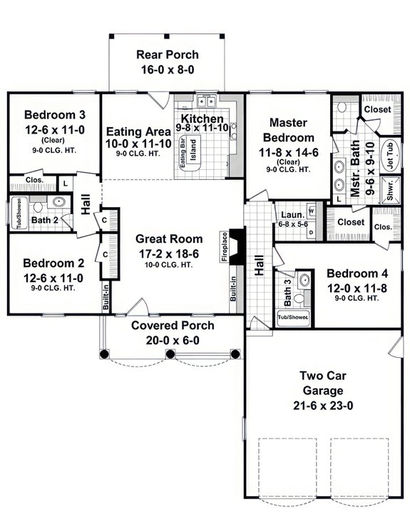 Under 2,000 Square Feet