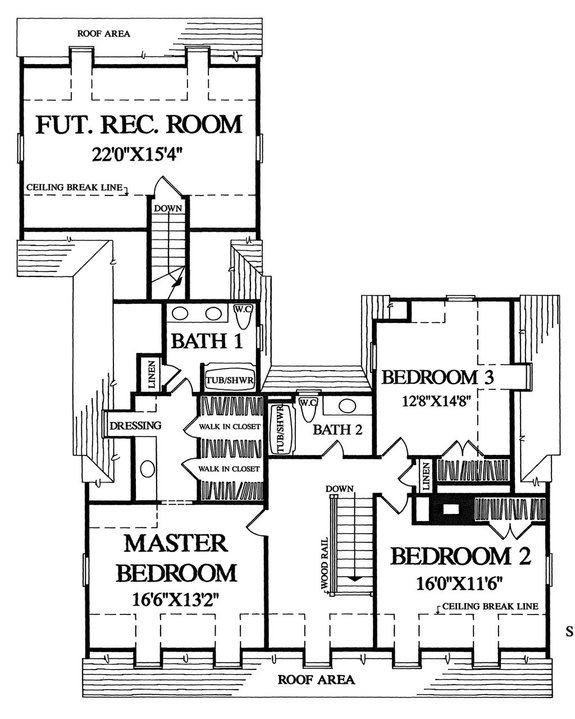 Two-Story Cape Cod Plan