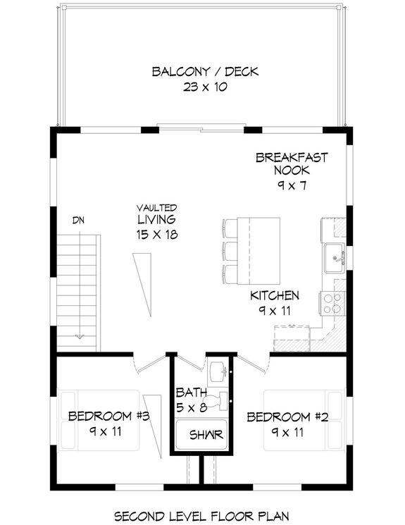 Two-Story Narrow Plan