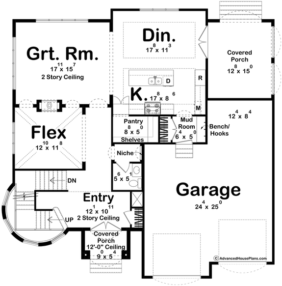Flexible Modern Victorian Plan