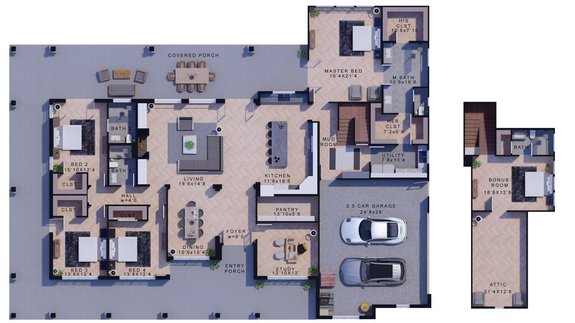 Luxury Plan with Wraparound Porch