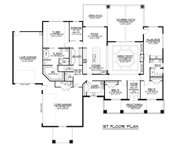 Craftsman House Plan with Bonus Room