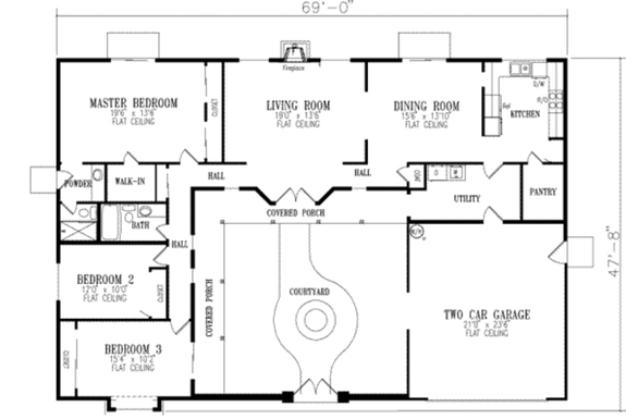 Small Ranch House Plan