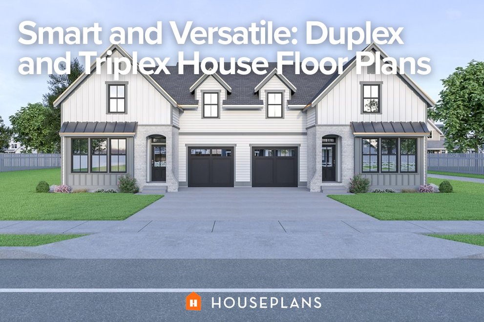 Smart and Versatile: Duplex and Triplex House Floor Plans