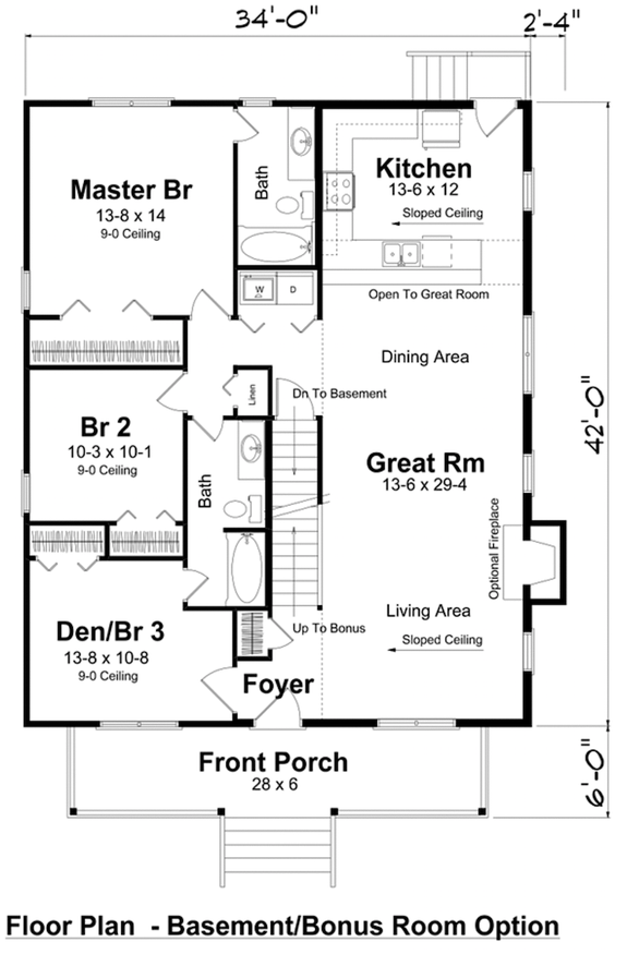 Small Farmhouse Plans Fit For Fall, Small Farm House Plans With Basement