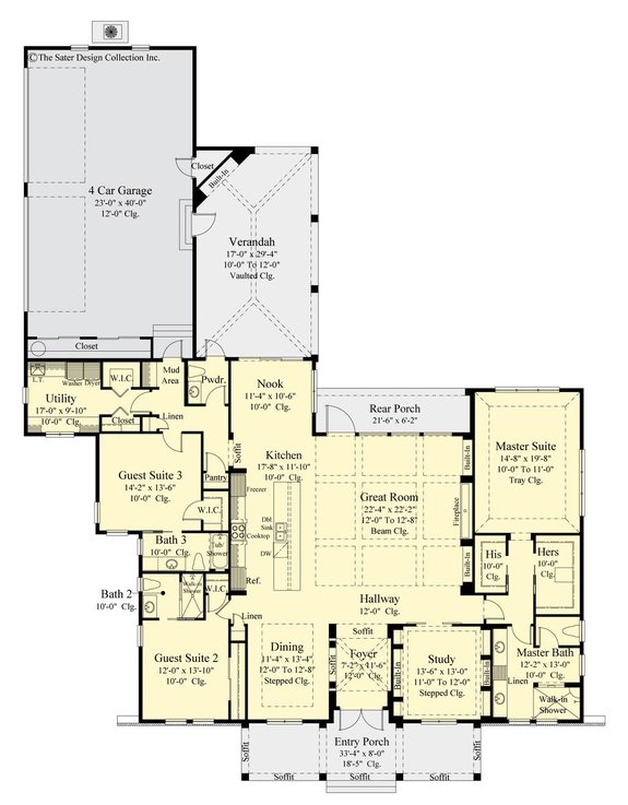 Must Have One Story Open Floor Plans