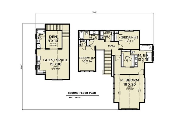 Contemporary Home Plan with Sizable Pantry