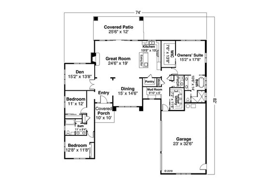 House Plan Design - Trending: Ranch Style House Plans with Open Floor Plans