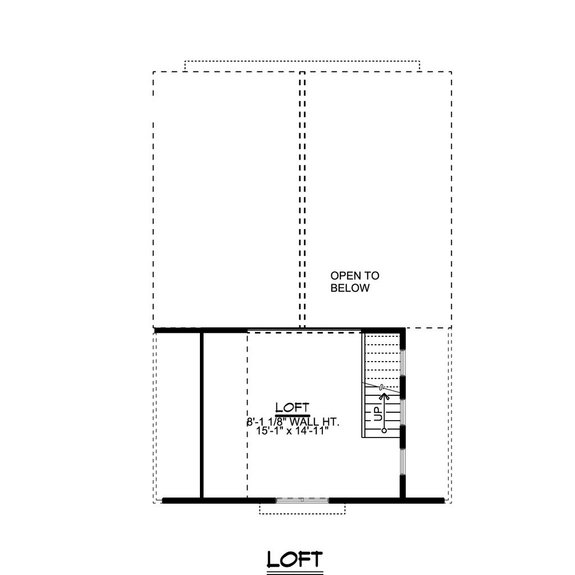 Lake House Plan with Loft