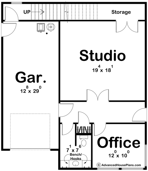 Narrow Contemporary Plan