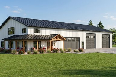 50 x 100 House Plans with Barndo Style