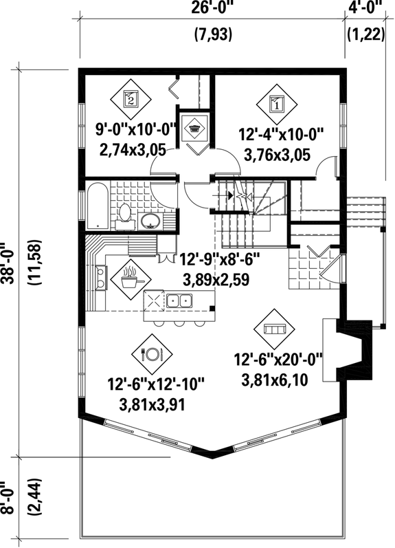 Two-Story Cabin Design