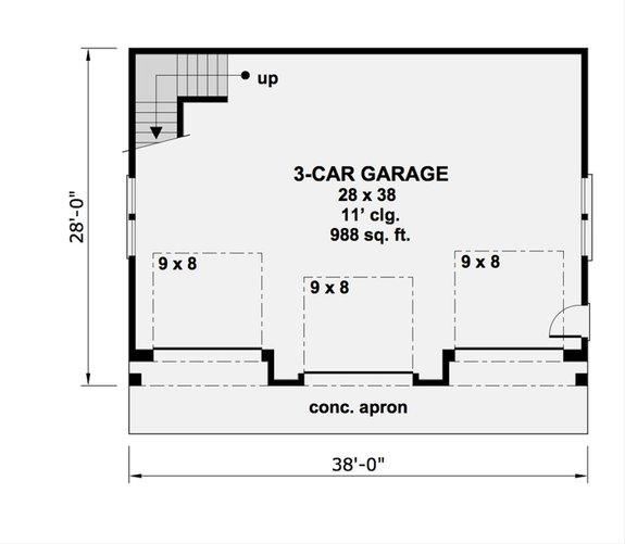Craftsman Style Garage Plan