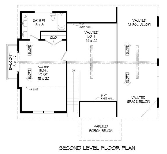 Traditional Style A Frame Plan