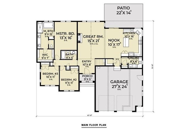 Small House Plans With Open Floor, Small House Plans With Basement Garage