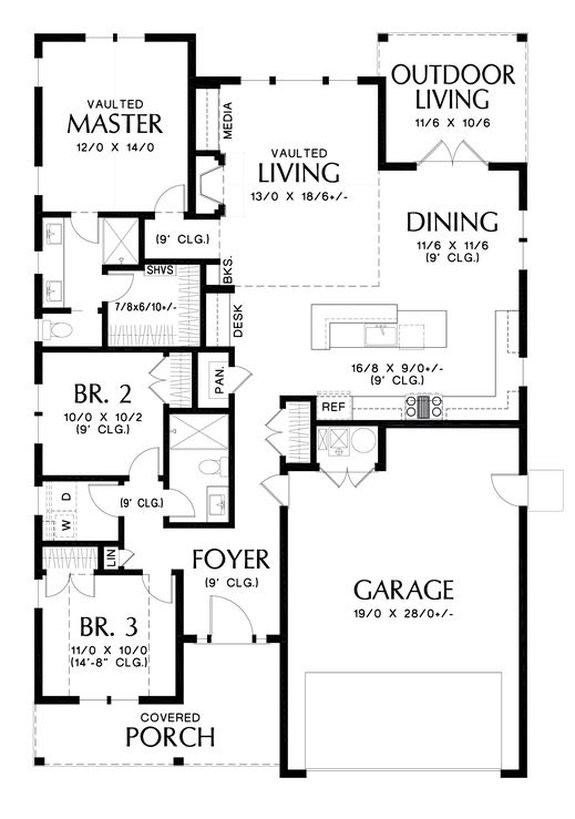 Must Have One Story Open Floor Plans