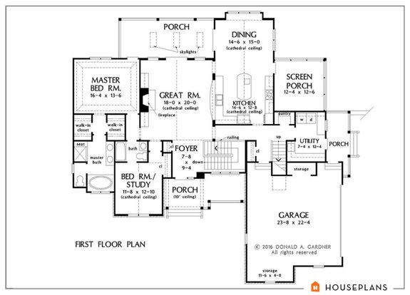 Standout 4 Bedroom 3 Bath House Plans by Don Gardner