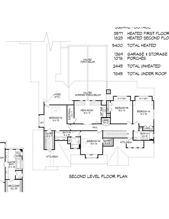 6 Bedroom House Plans