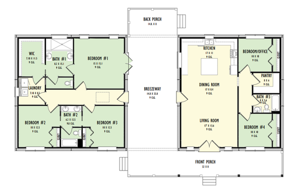 Barndo Plan with Breezeway
