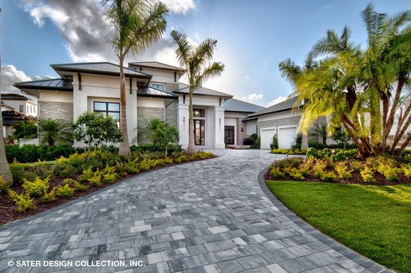 Modern Mediterranean House Plans by Dan Sater