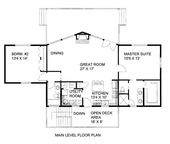Cabin Plan for Sloping Lot