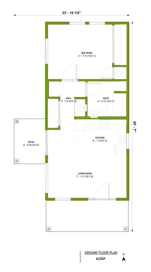 Tiny Traditional Plan