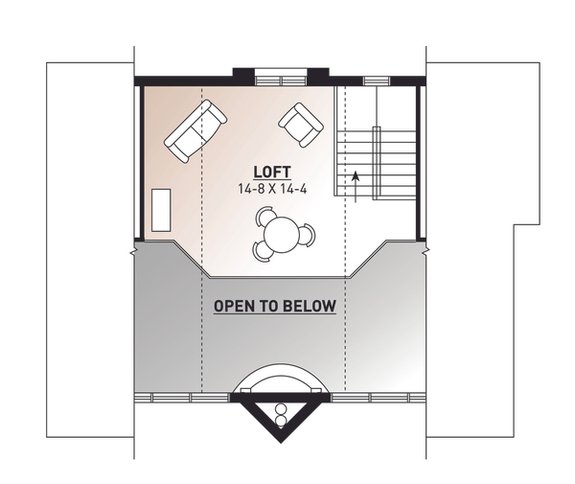 House Plan Design - Cozy A-Frame House Plans