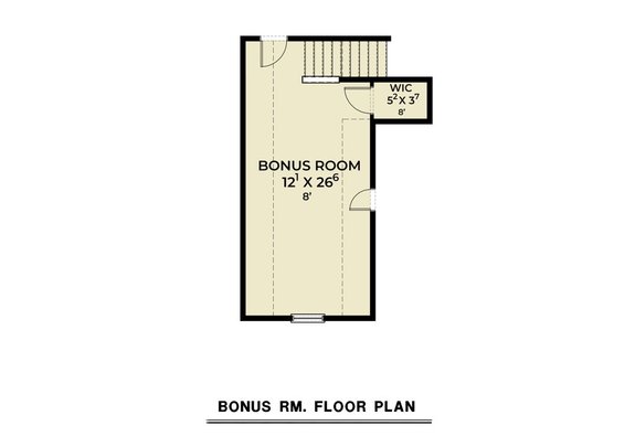 Three-Bedroom Plan with Bonus Room