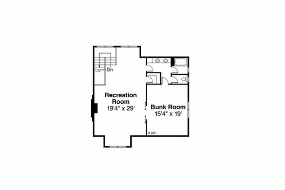 4 Bedroom House Plan Plus Bunk Room