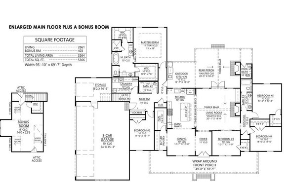 5 Bedroom House Plans Under 3 000 Sq