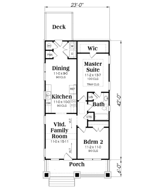 The Best 2 Bedroom Tiny House Plans, 12×40 House Plans