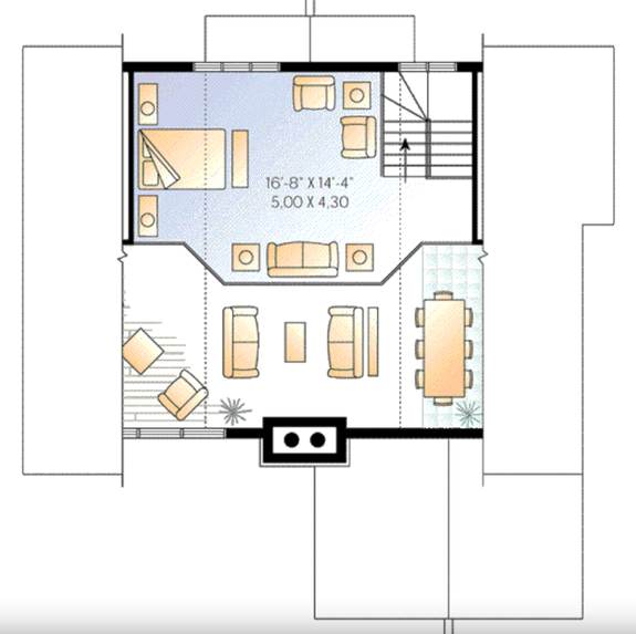 Open Concept Modern Cabin Floor Plans