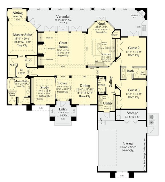 Modern Mediterranean House Plans by Dan Sater