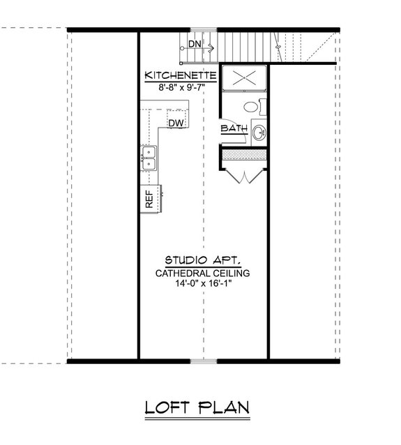 Garage Plan with Studio