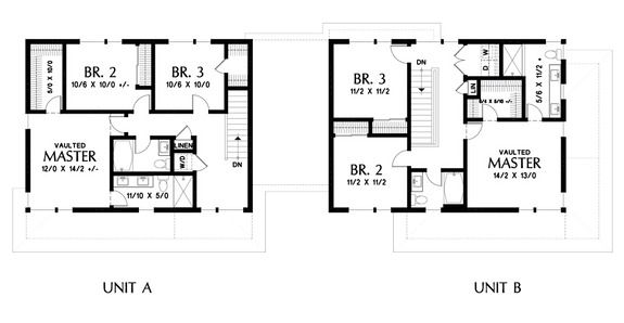 Modern Duplex with Porches