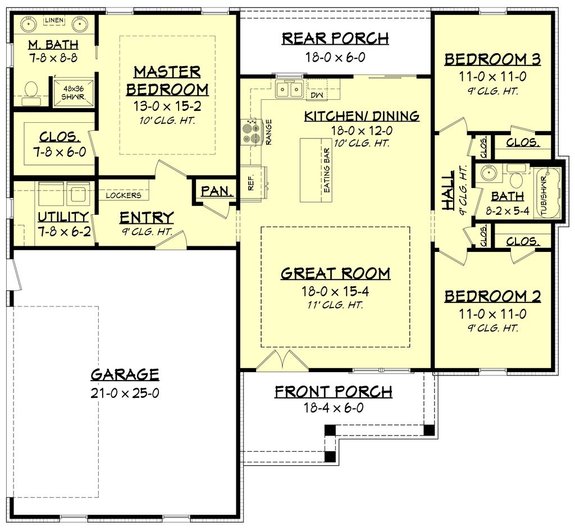 Simple House Floor Plans 3 Bedroom 1