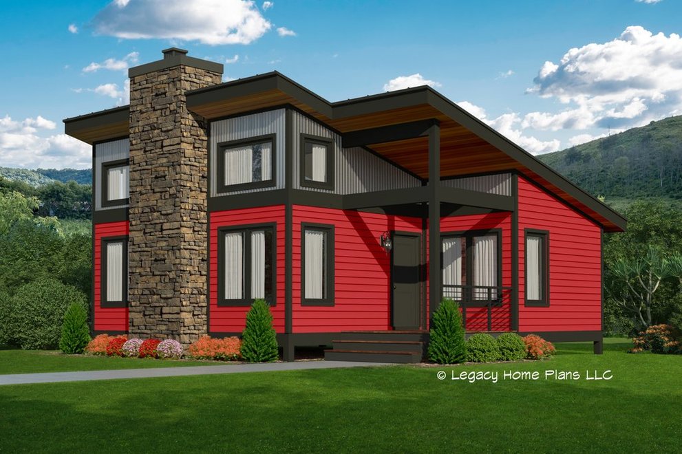 2 Bedroom 750 Sq. Ft. House Plans