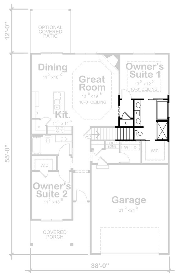 12 Simple 2 Bedroom House Plans with Garages - Houseplans Blog ...