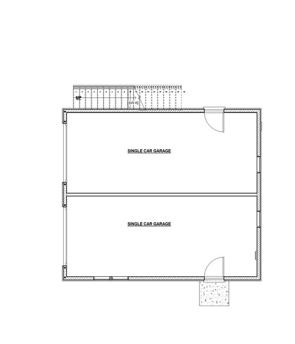 Garage Apartment Plan with Craftsman Style