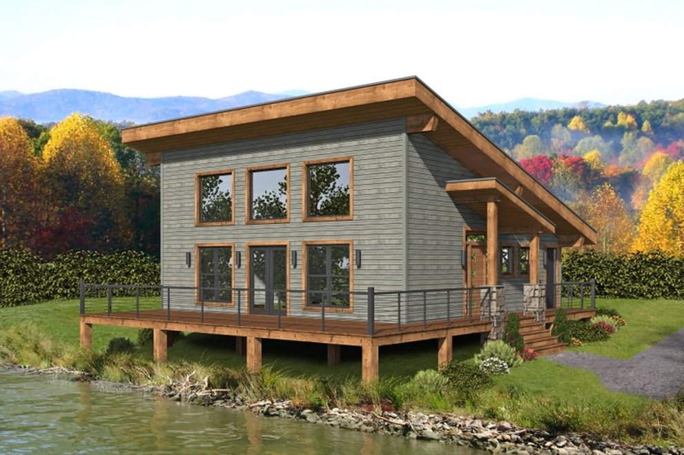 Lake House Plans with Big Curb Appeal